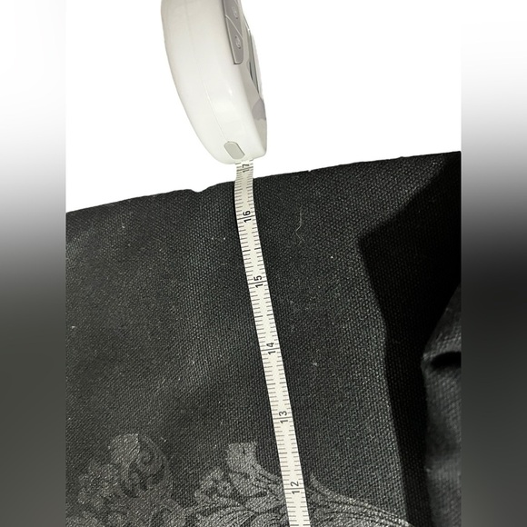 Anna Sui x Target Black Canvas Tote Bag w/Vibrant Purple Lining, Limited Edition - Picture 9 of 15